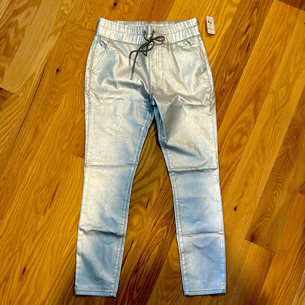 Juicy Couture easy skinny with draw cord coated. Size 27. NWT